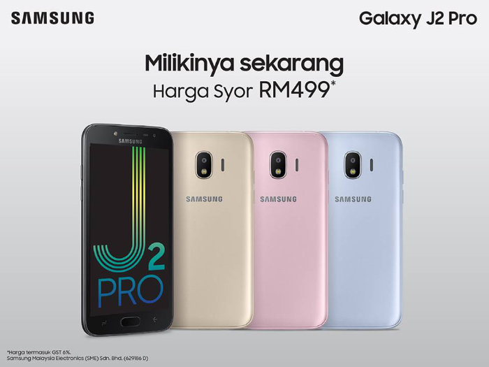 Harga Samsung Galaxy J2 Pro Malaysia